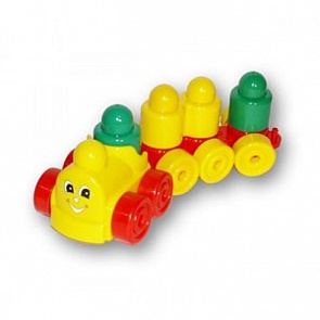 Конструктор «Колобок», 16 деталей, с паровозиком (Stellar, 03013_stell)